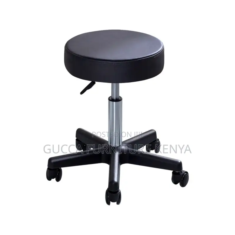 Home Chairs: Contemporary Height-Adjustable Round Barstool