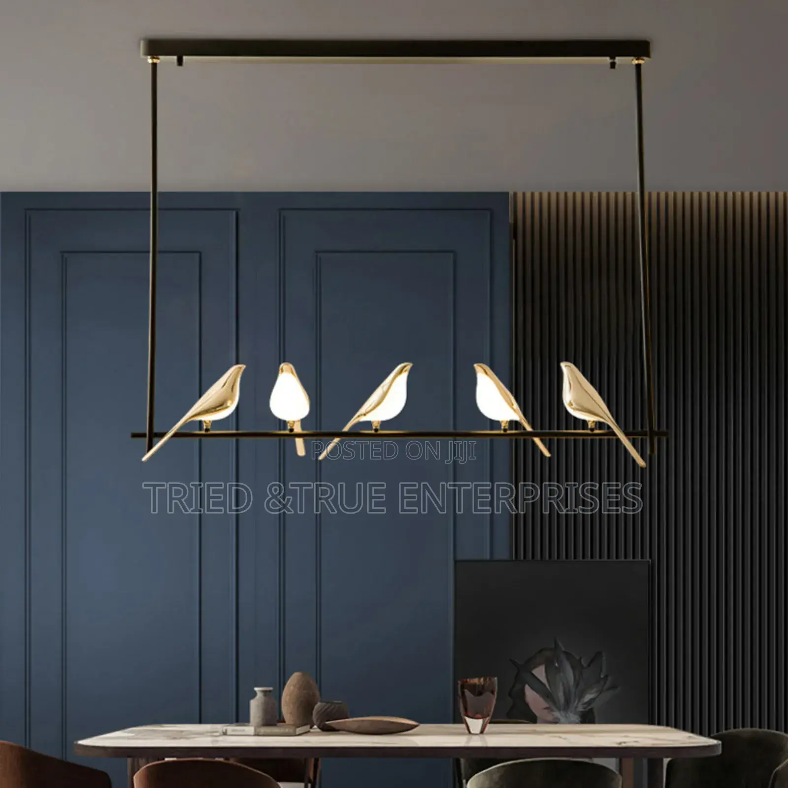 Beautiful Design 5 Bird Hanging Light Cool Daylight Hj9k