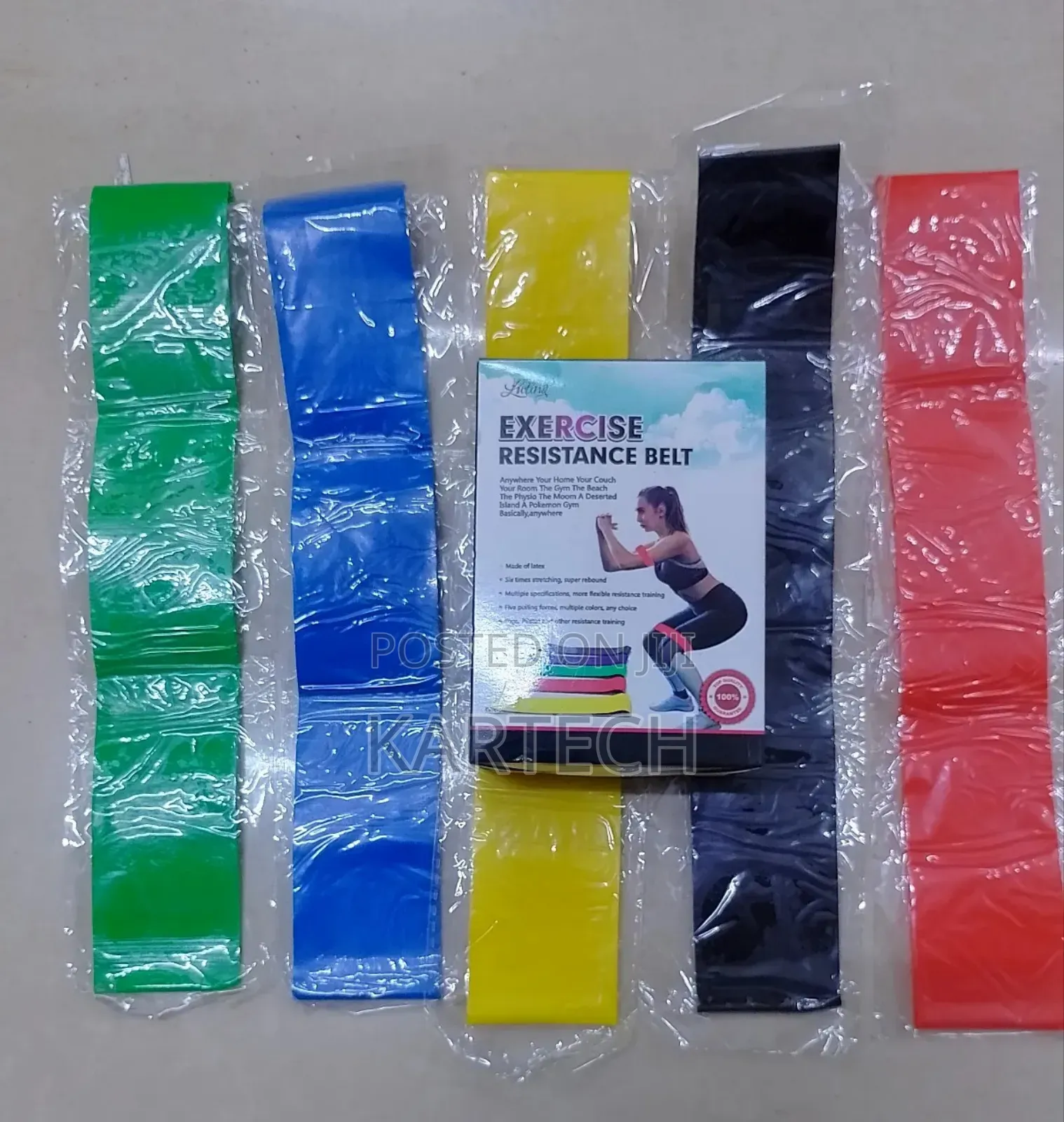 5pc Different Level Fitness Yoga Resistance Bands