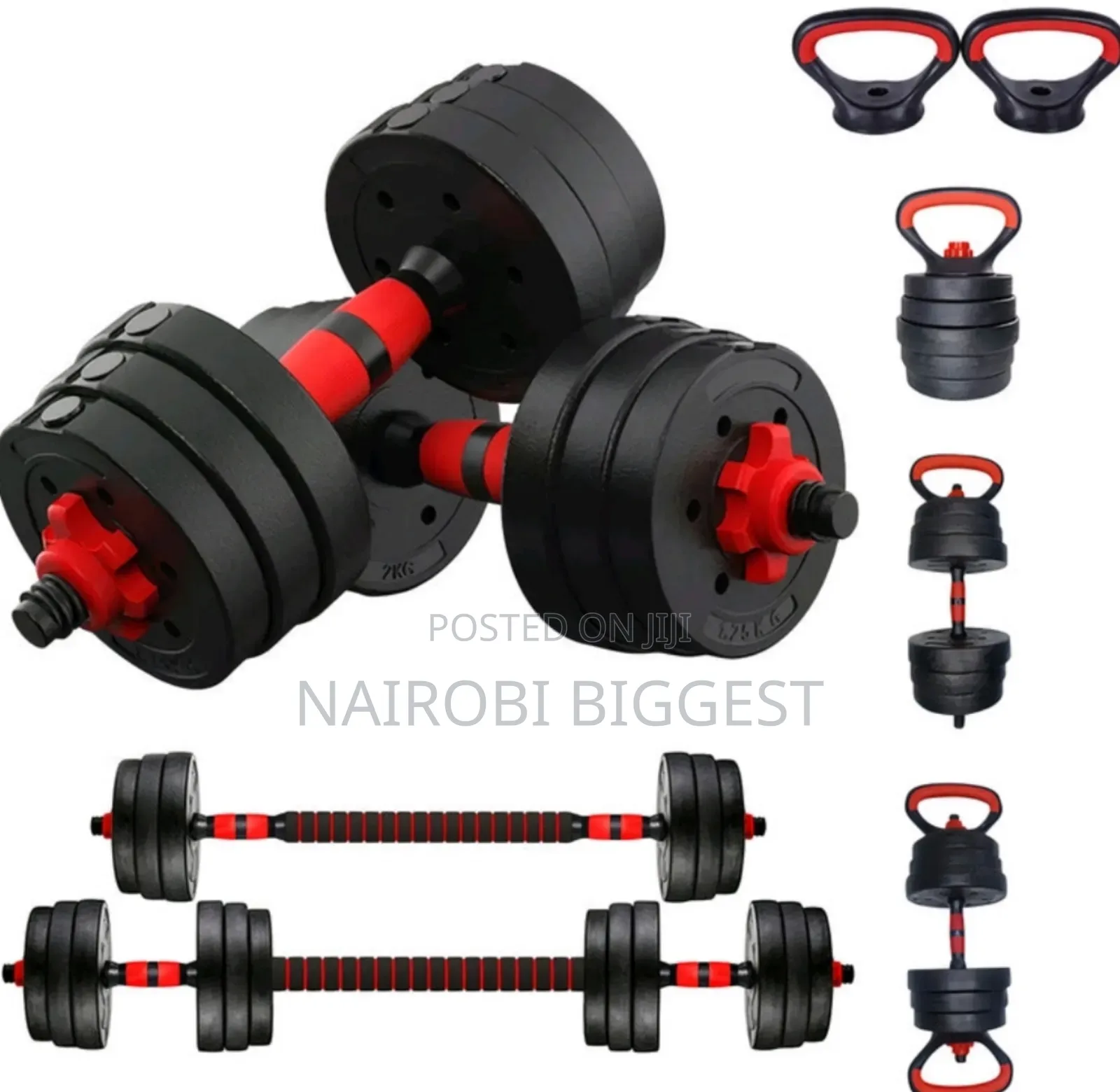40kg Dumbell Set 6 in 1