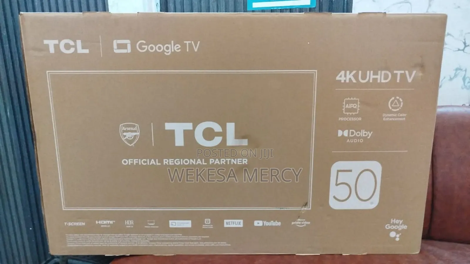 TCL 50-Inch 50v6b HDR Google Tv (Bezel Less