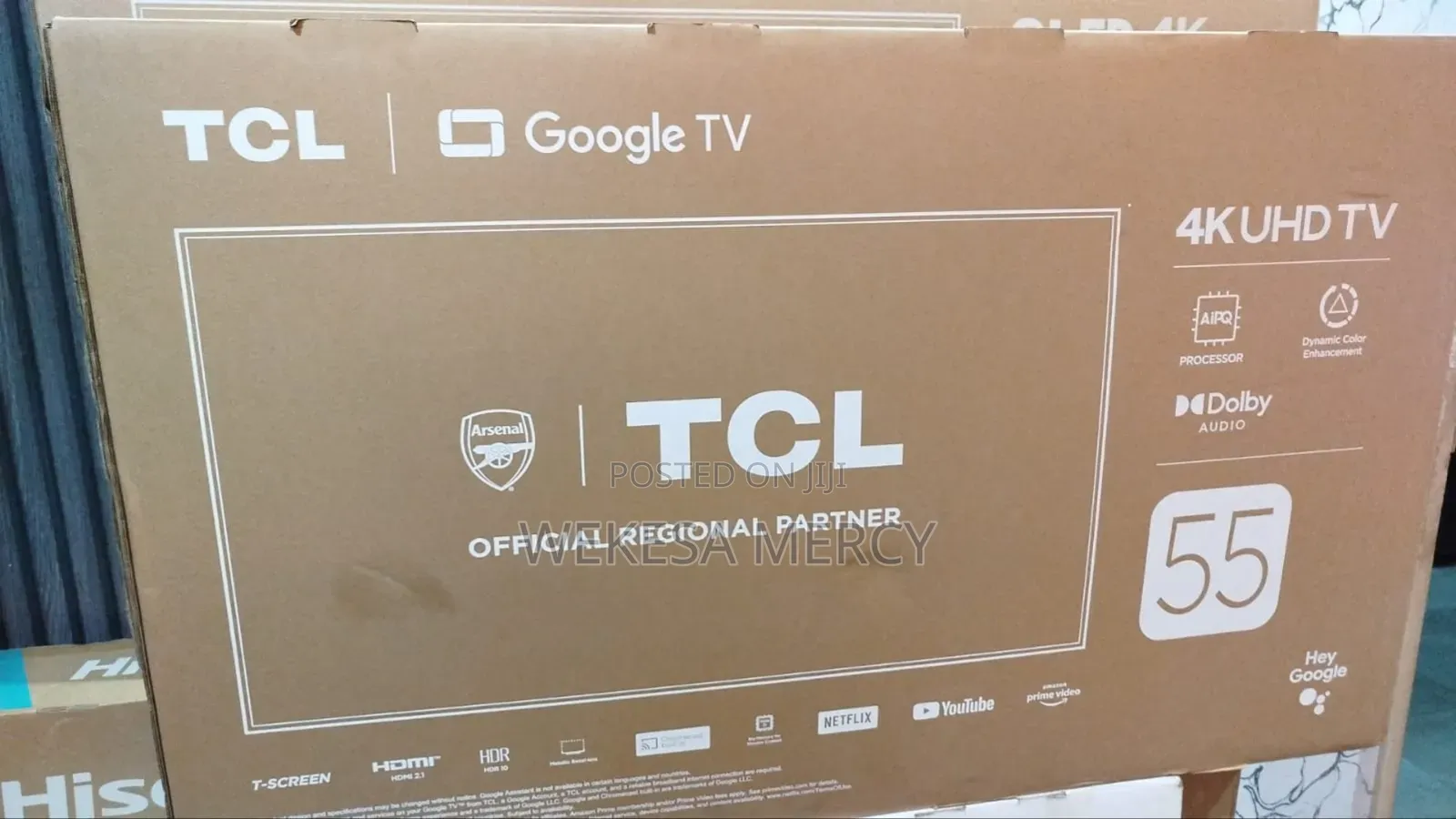 TCL 55′′ V6b HDR Google Tv – 55v6b (New 2024 Model)