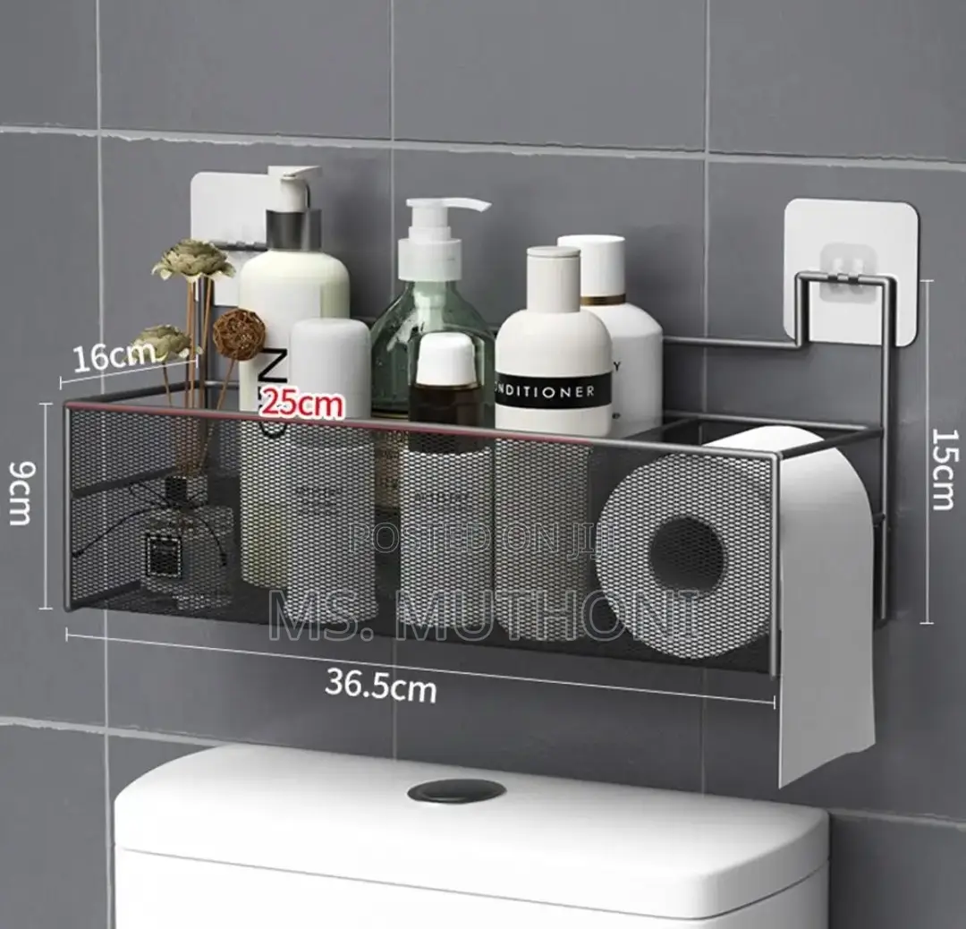 Straight Shelf Wall Organizer With Hooks Available