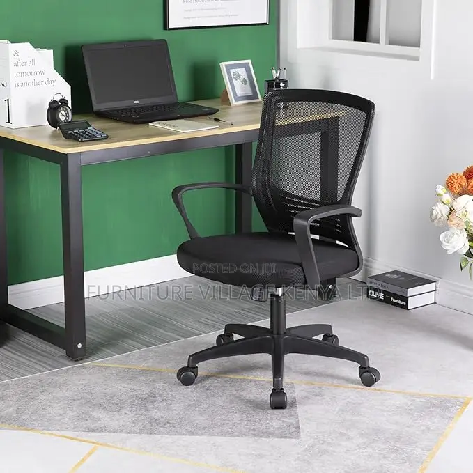 Office Chair: Clerical Mesh Computer Desk Chair With Arms