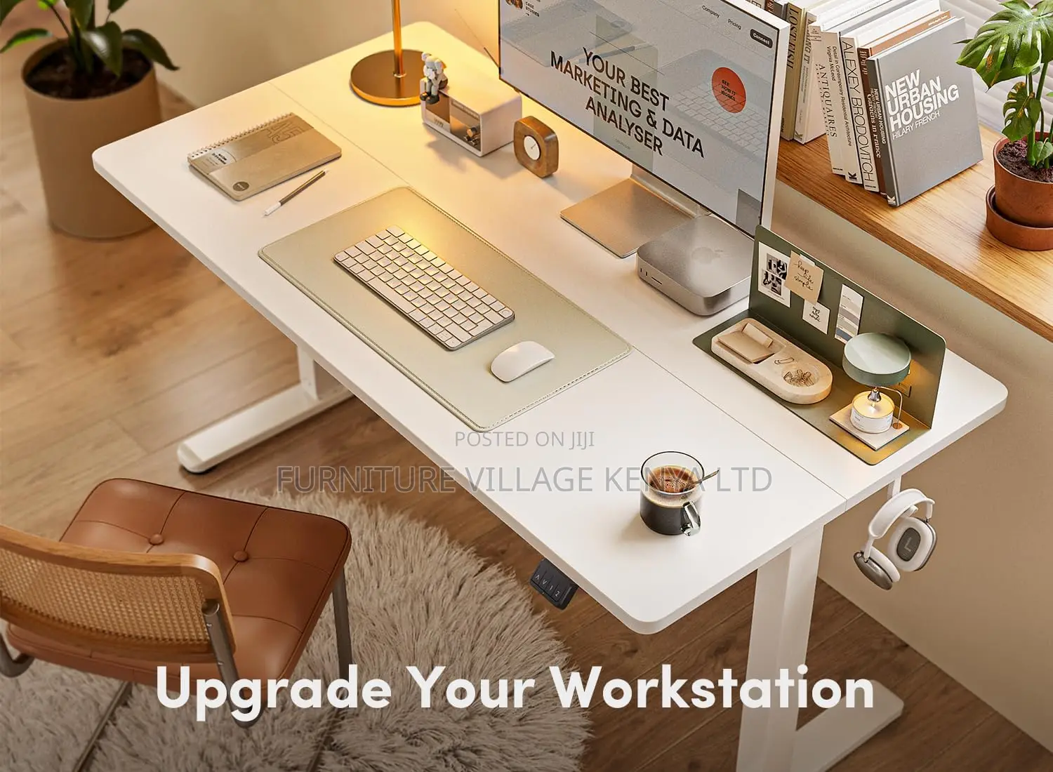 Office Desk: Motorized Electric Adjustable Desk