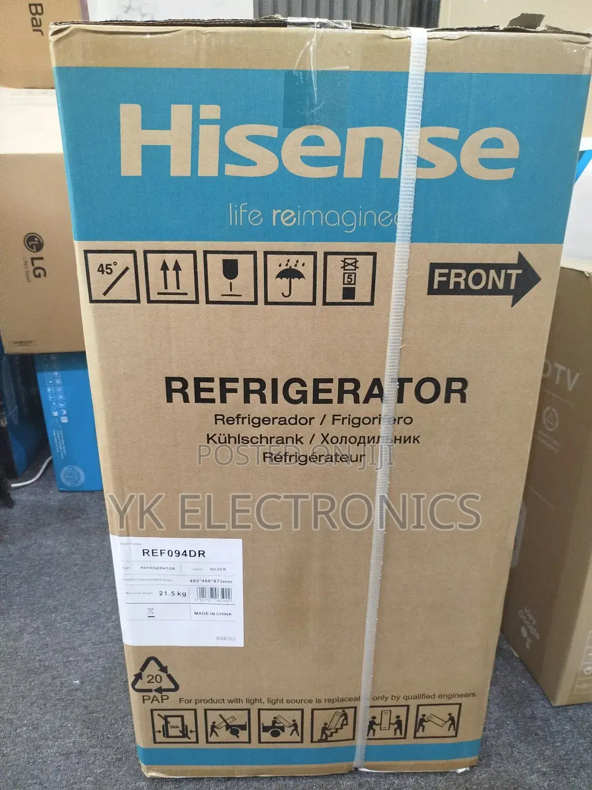 Hisense Single Door Fridge 94l Ref094dr
