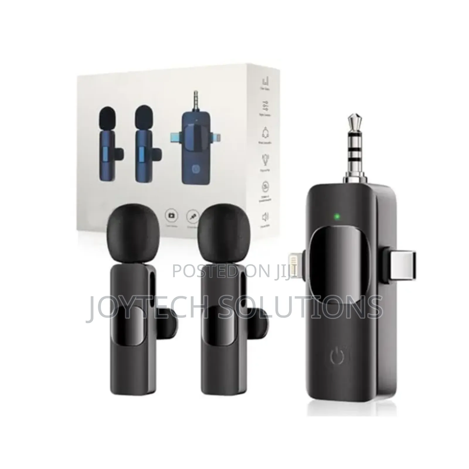 Karaoke Wireless Microphone Clip-on 3in1 Lavalier Mic