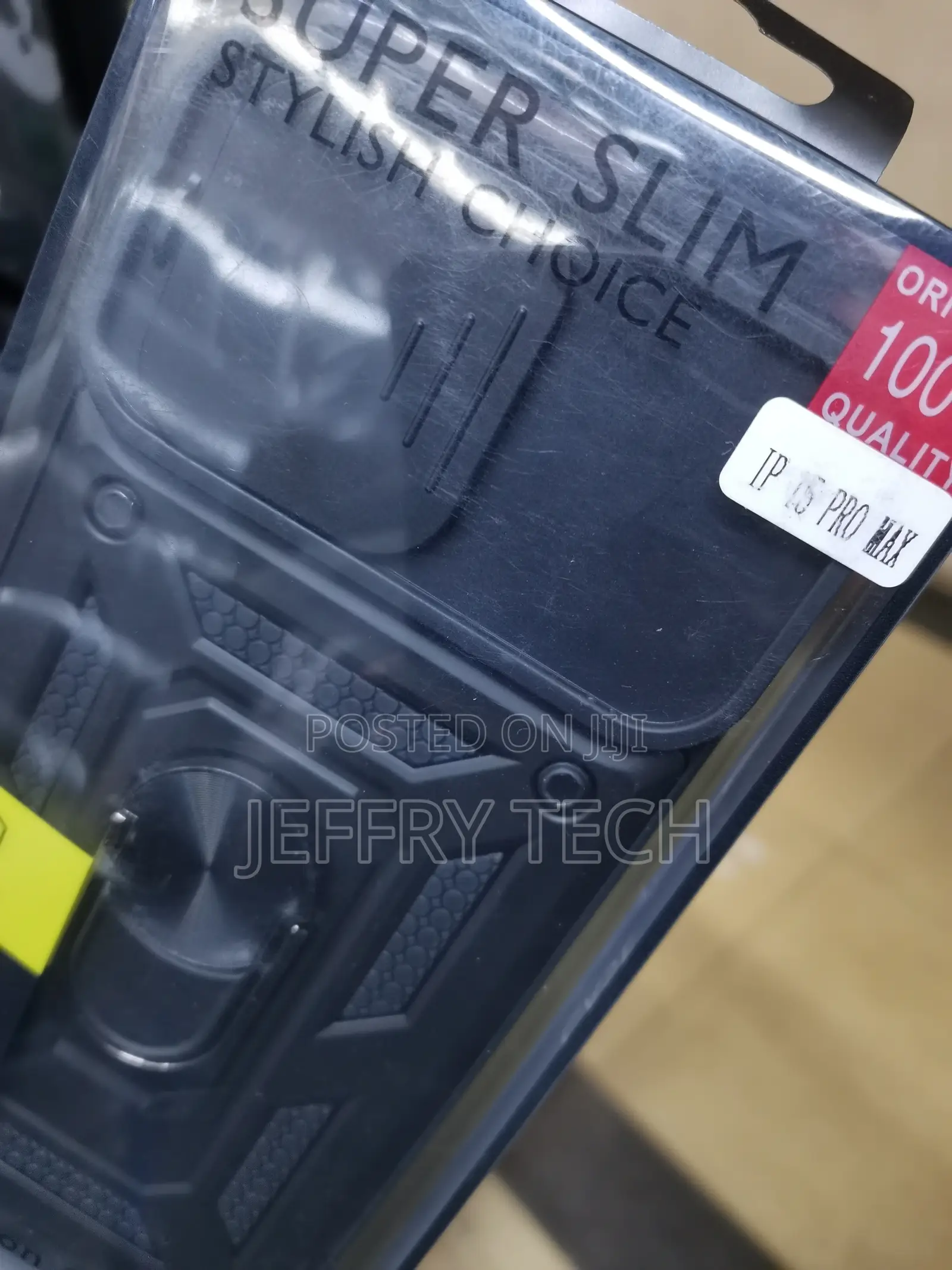 Camshield Hard Case for iPhone 15 Promax With Ring -Black