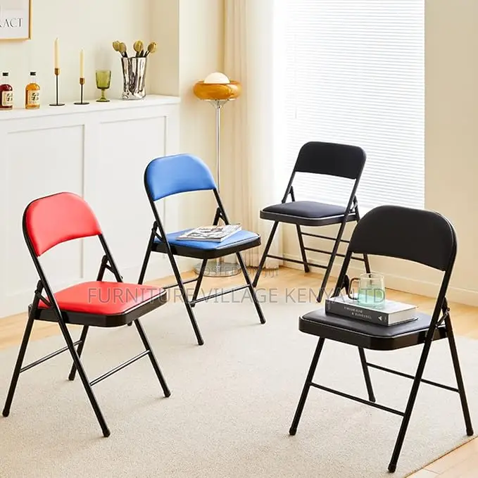 Office Chair :Vinyl Foldable Office Chair