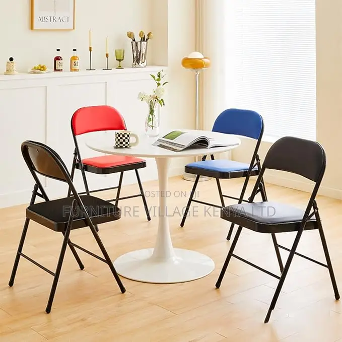 Office Chair :Vinyl Foldable Office Chair