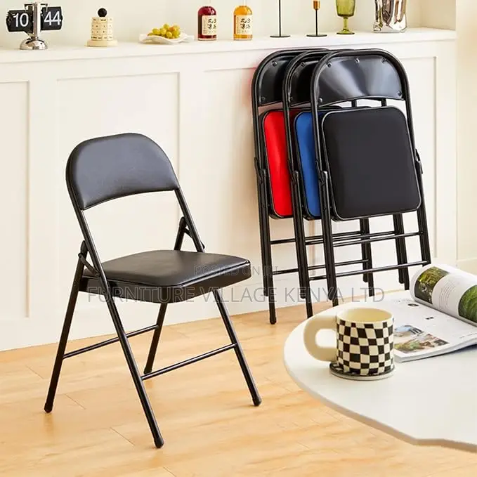 Office Chair :Vinyl Foldable Office Chair