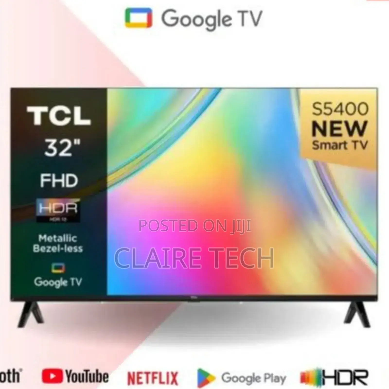 TCL 32 Inches Android Certified HDR LED Smart Tv BT Tv