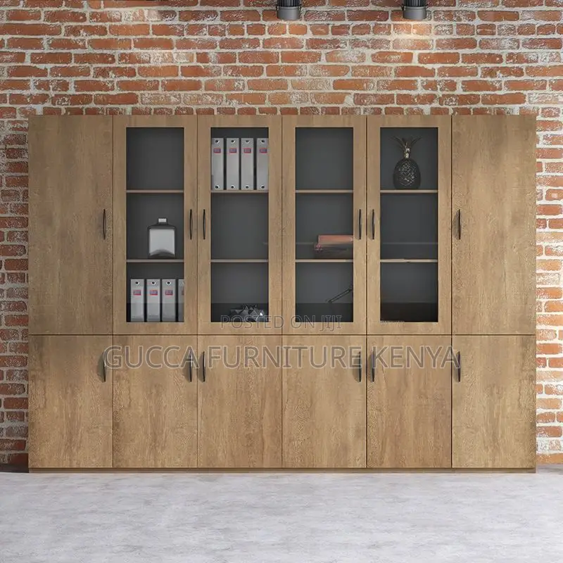 Cabinets: Modern 2-Door Wooden Office Storage Unit
