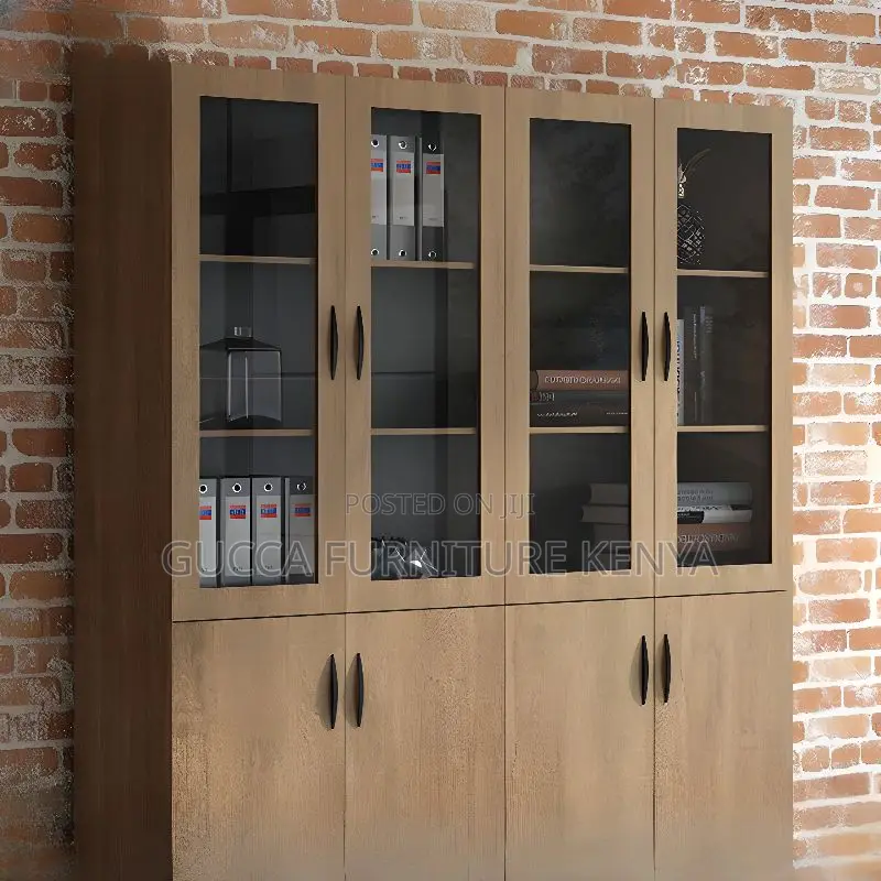 Cabinets: Modern 2-Door Wooden Office Storage Unit