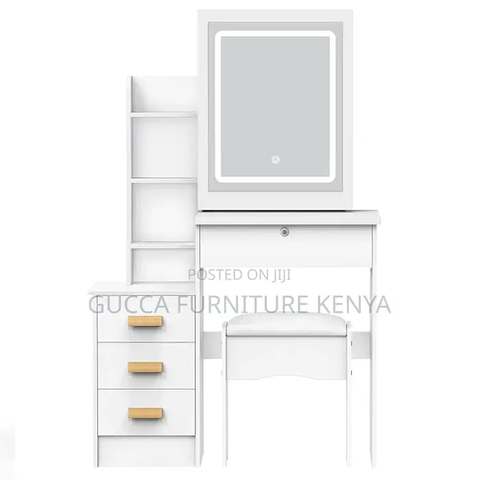 Dressers: Cosmetic Bedroom Table With Mirror and Stool