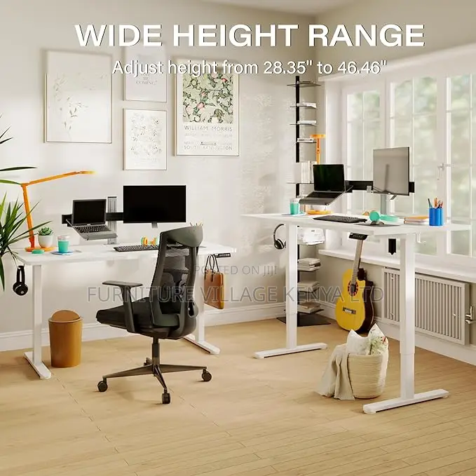 Office Desk: Motorized Height Electric Desk