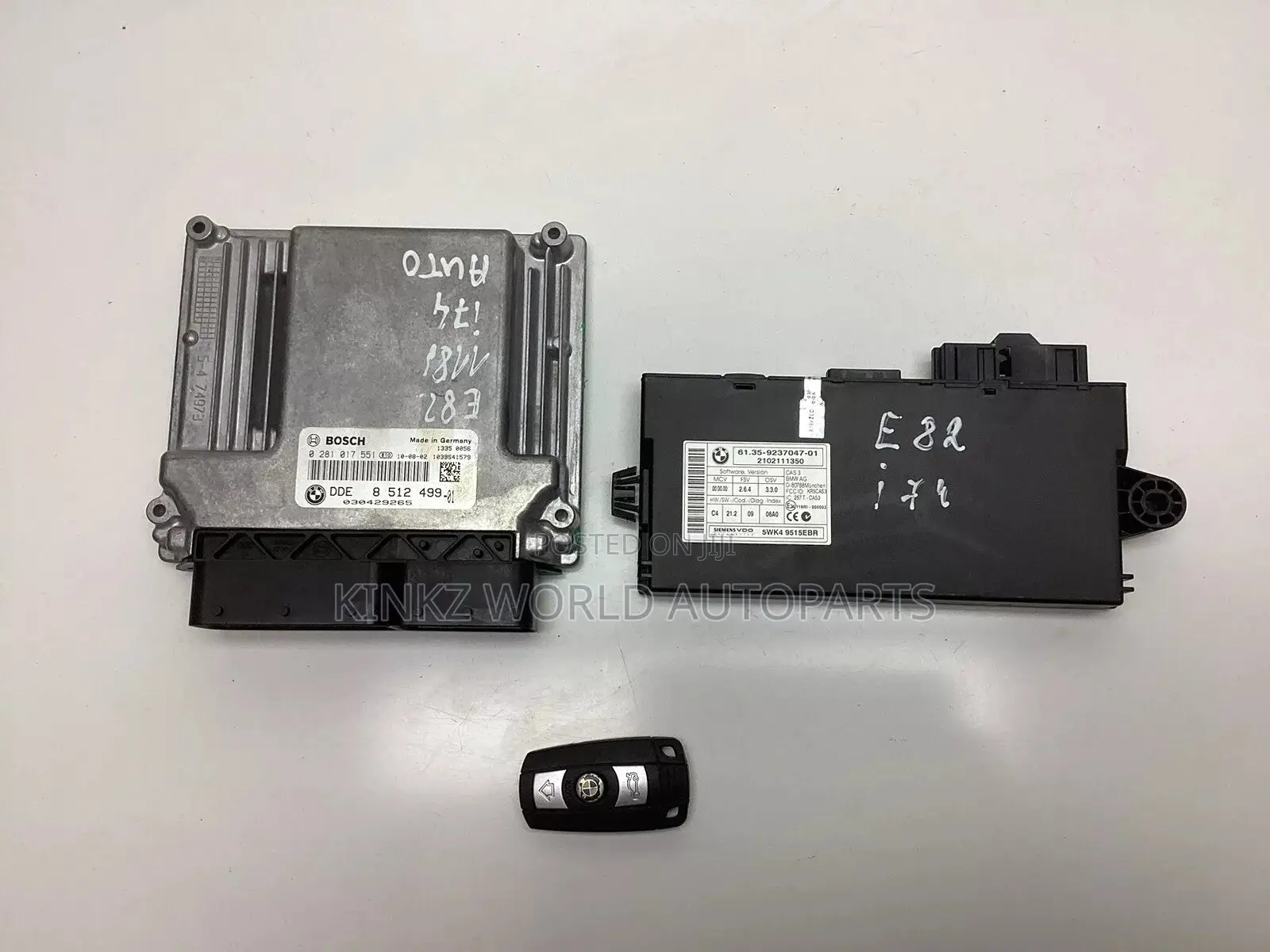 BMW E87 E90 E91 Lci N47 Diesel Ecu Kit Dde Cas 3 Key 8512499