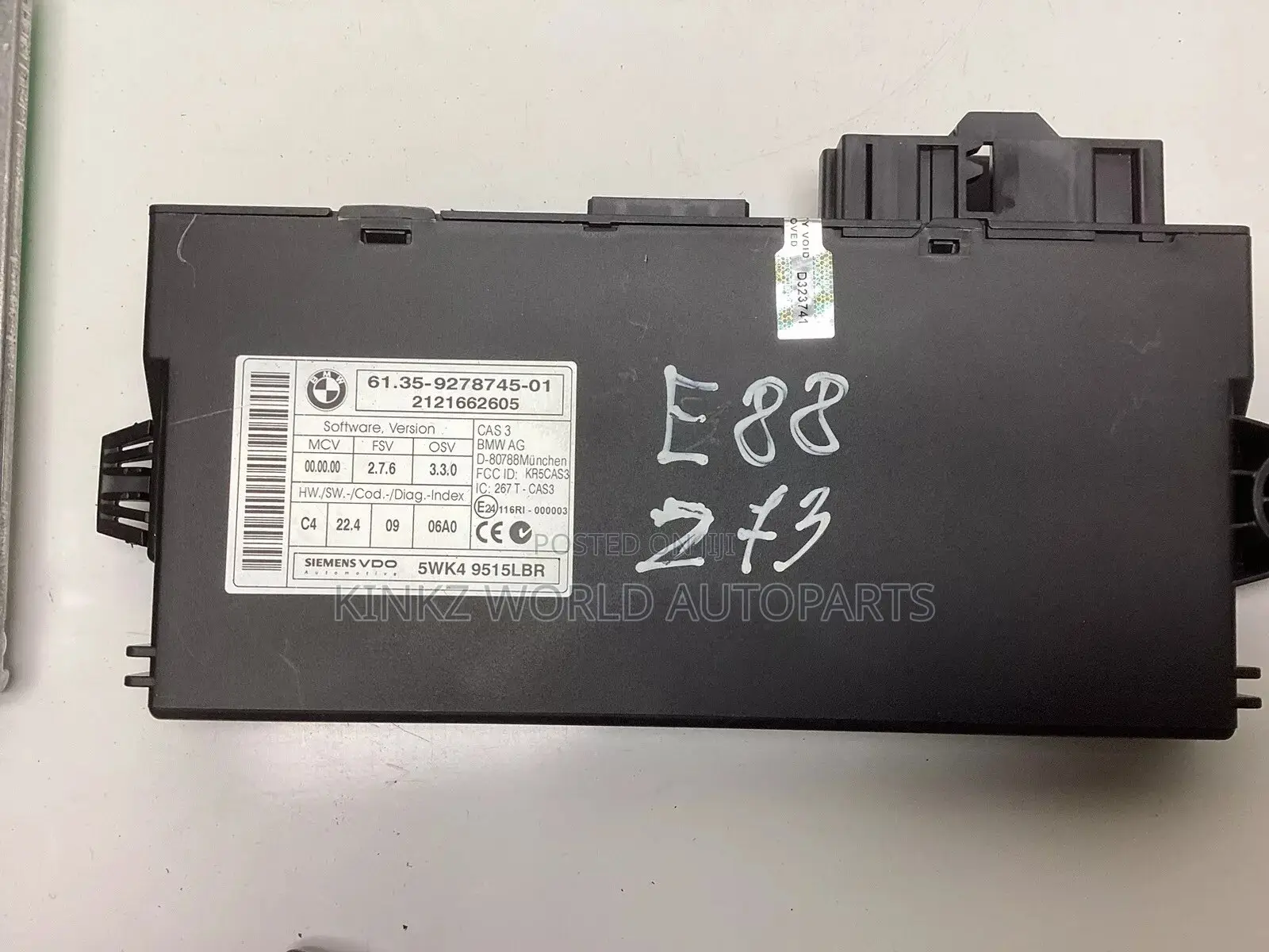 BMW E87 E88 E90 E91 Lci N47 Ecu Kit Dde Cas 3 Key 8512499