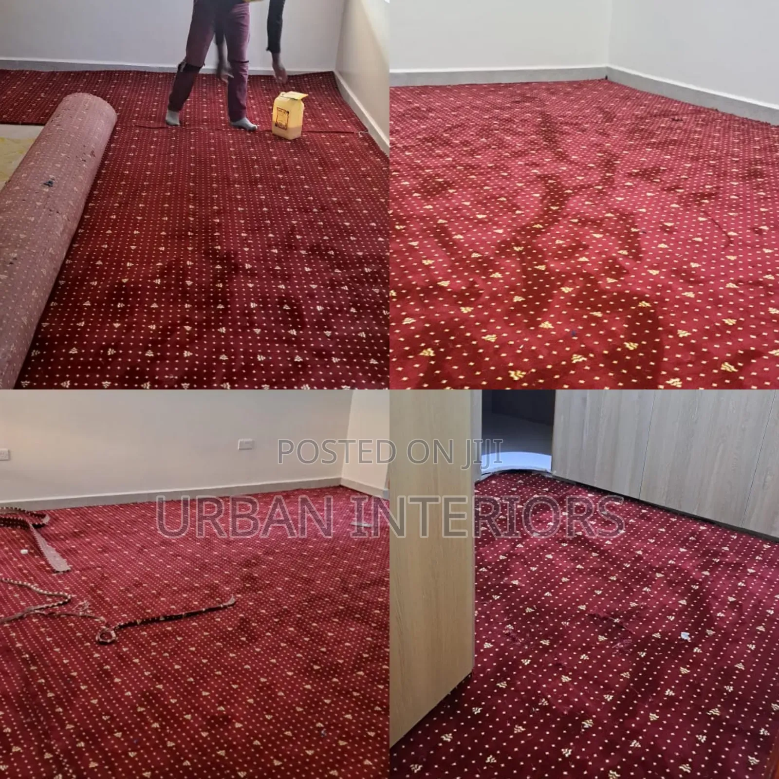 Executive Maroon Wall to Wall Carpets