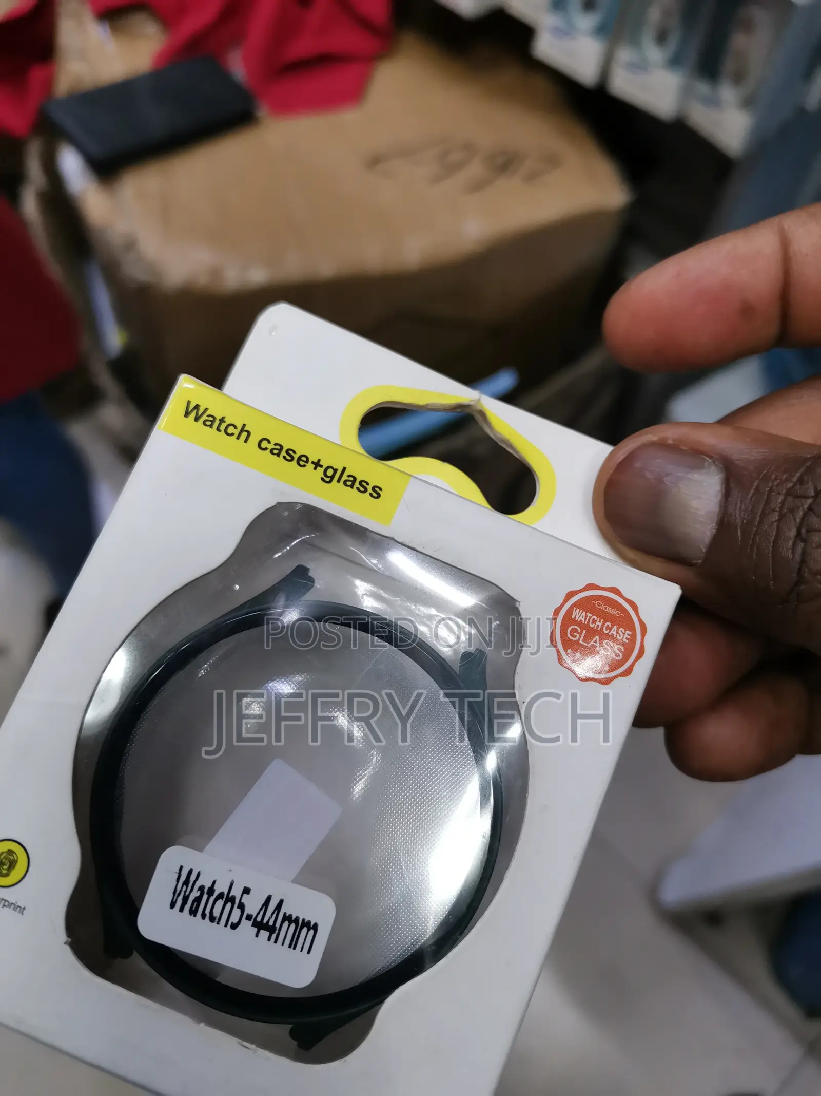 Cover With Tempered Glass Compatible for Galaxy Watch 5 44m