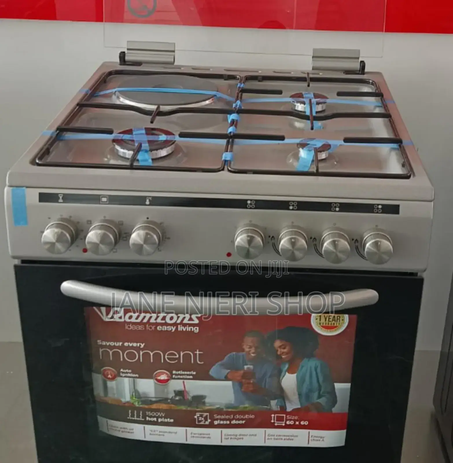 3+1 Ramtons Cooker 60 by 60