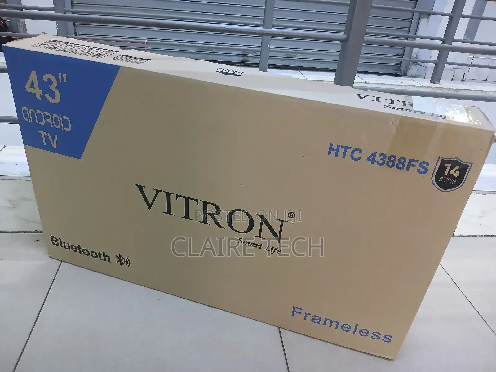 Vitron 43" Inch Smart Clear Android TV Netflix,Youtube