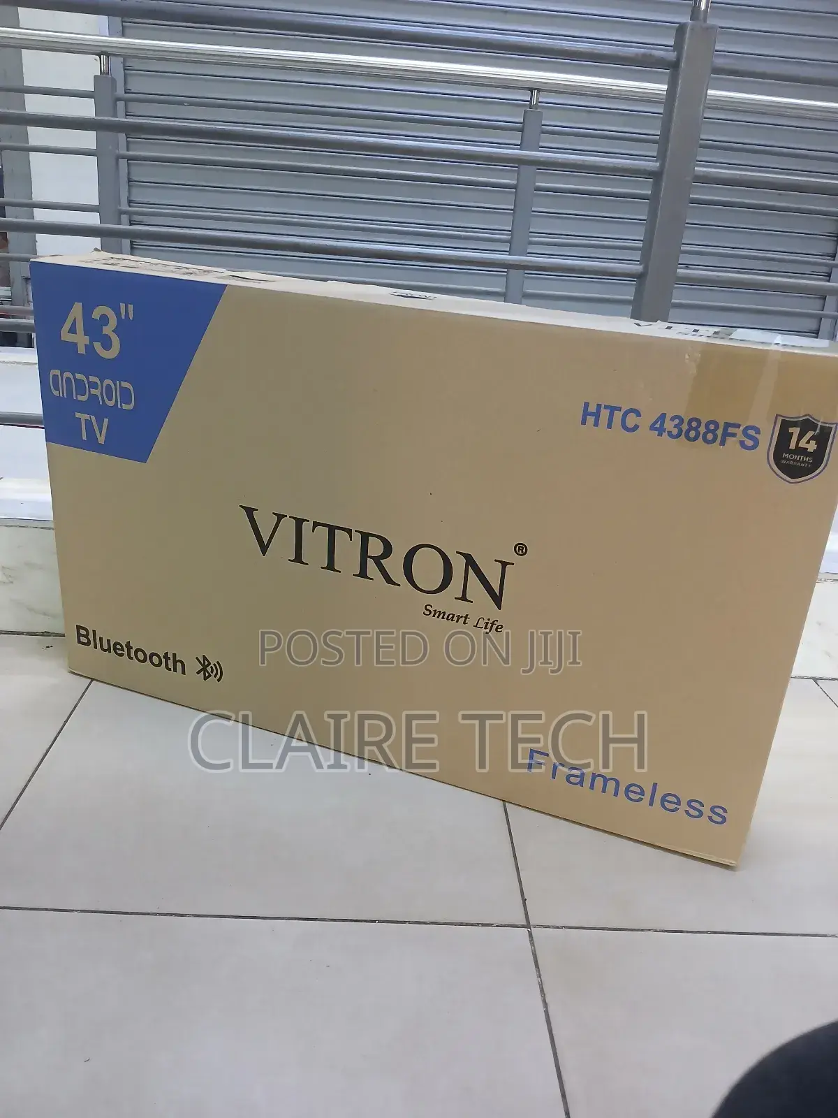 Vitron 43" Inch Smart Clear Android TV Netflix,Youtube