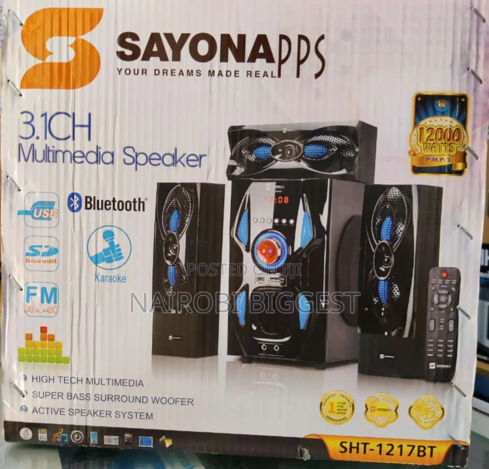 Sayona 1217 Powerful 3.1 Home Theatre
