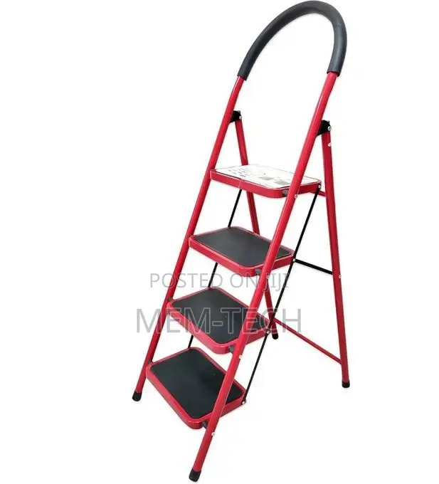 4 Step Ladder, Folding Step Stool With Tool Platform