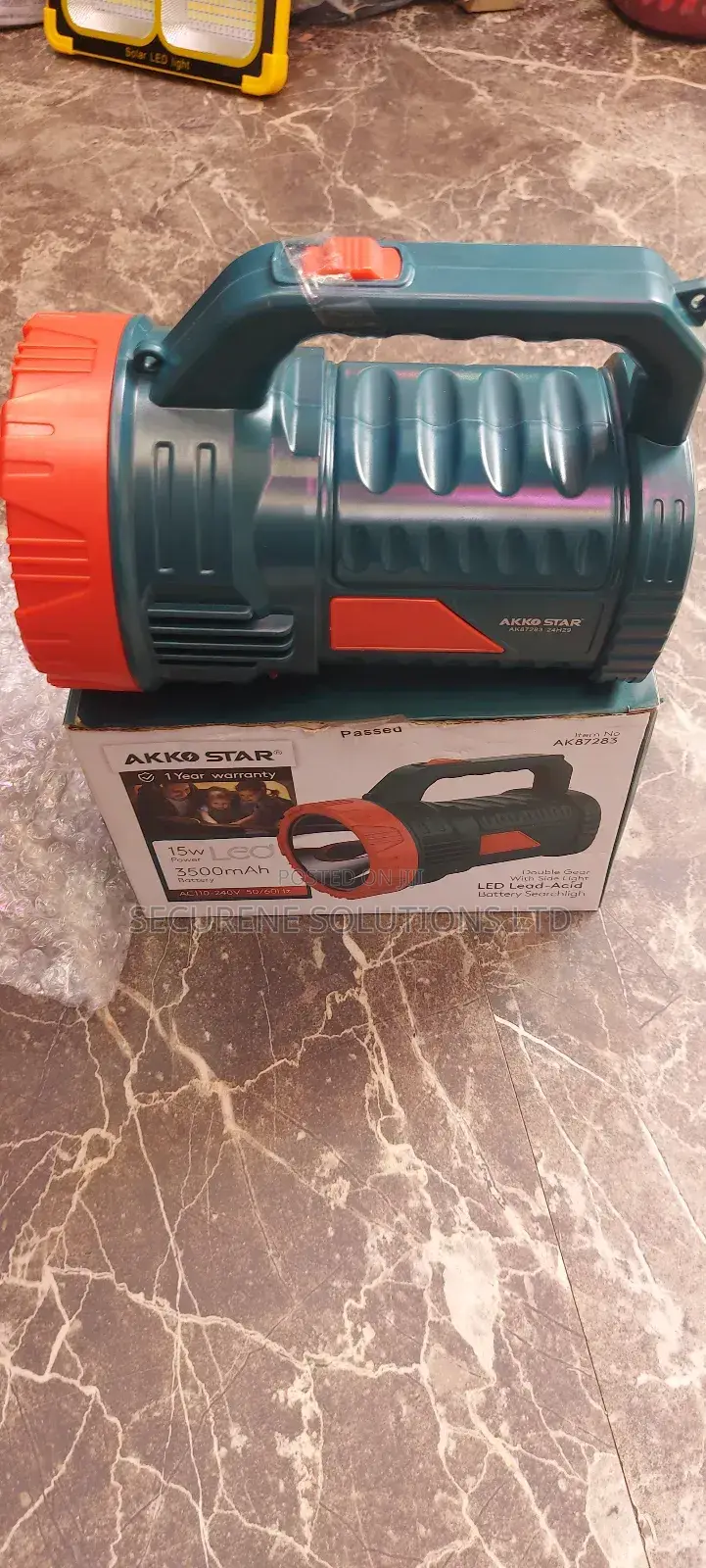 Akko Star Led Torch 15w -high Power Emergency Rechargeable
