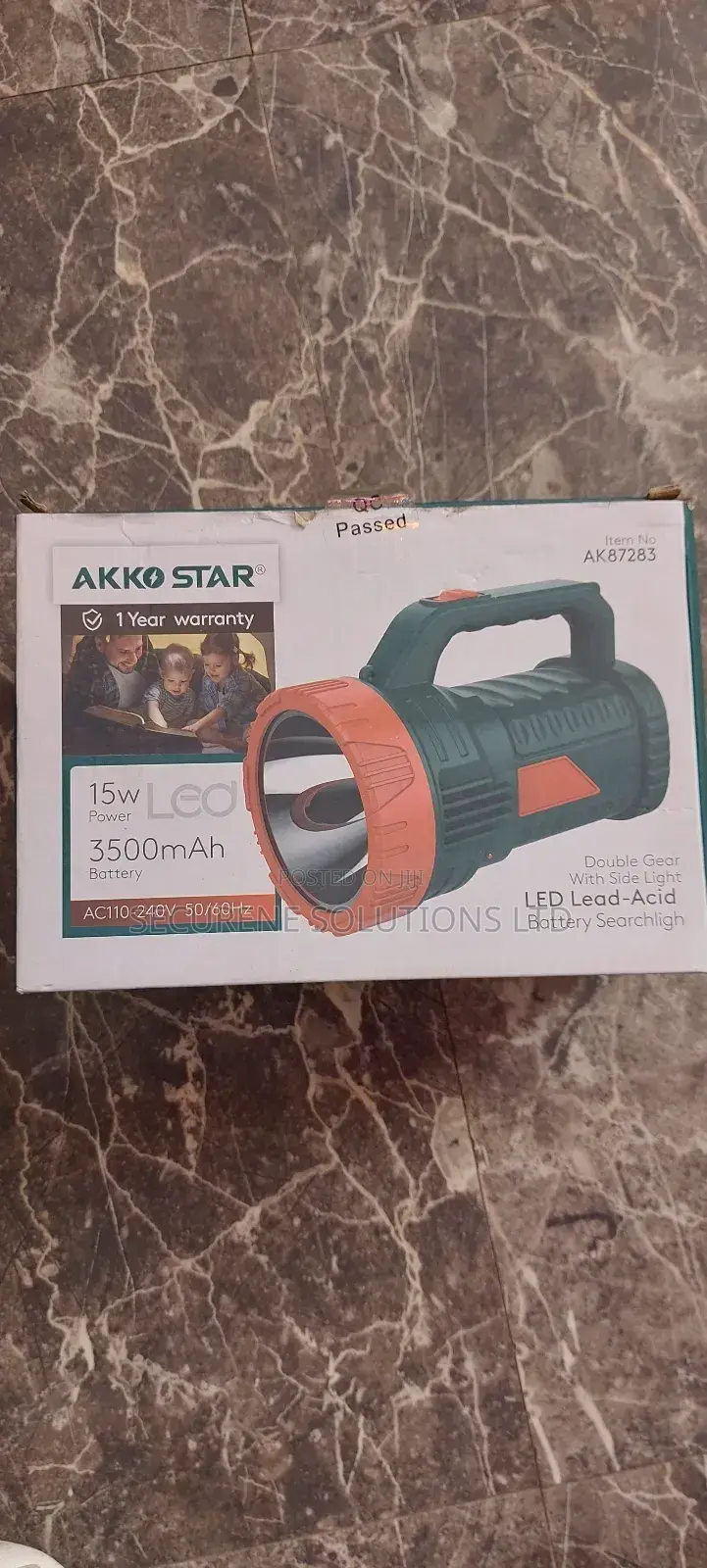 Akko Star Led Torch 15w -high Power Emergency Rechargeable