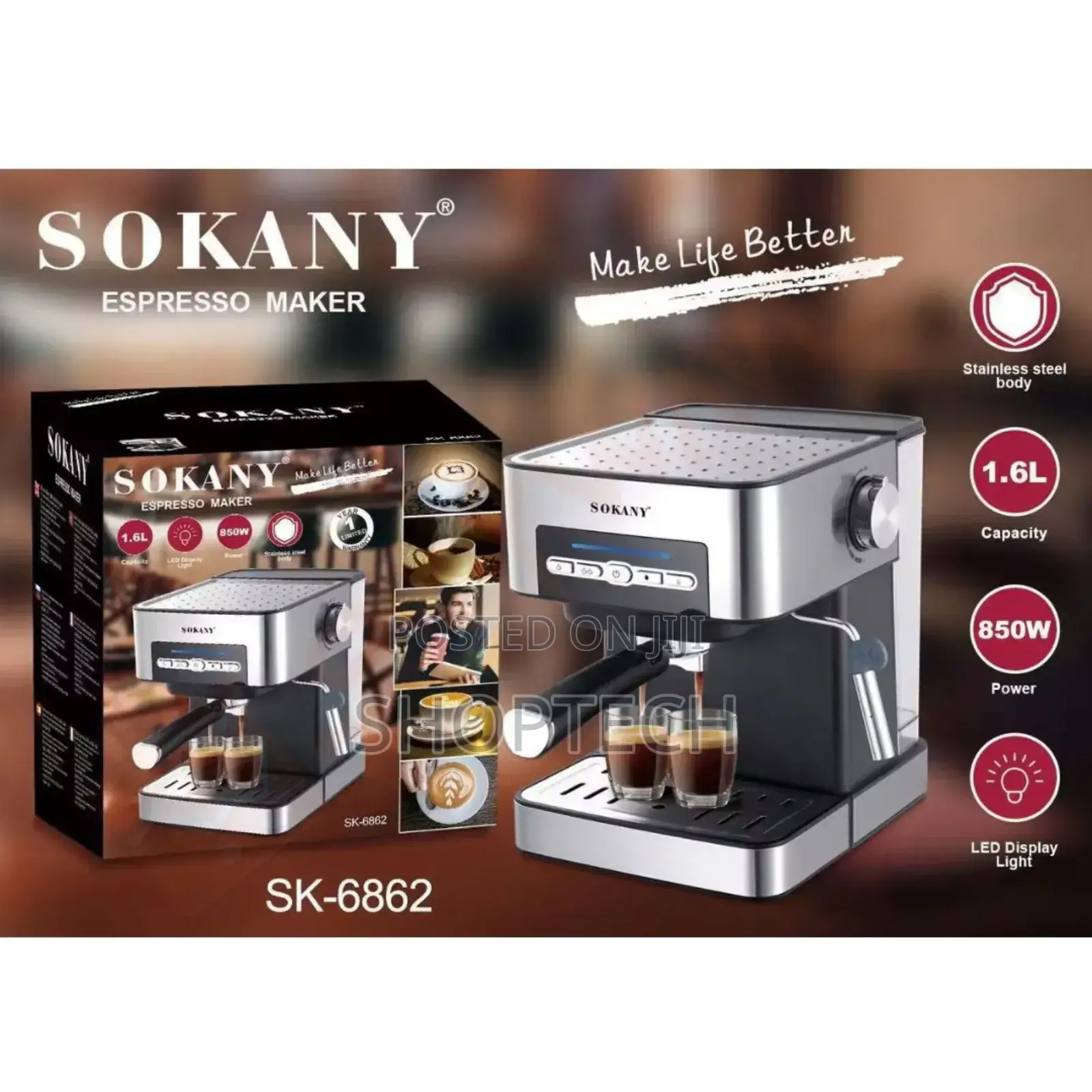 Sokany Espresso Machine