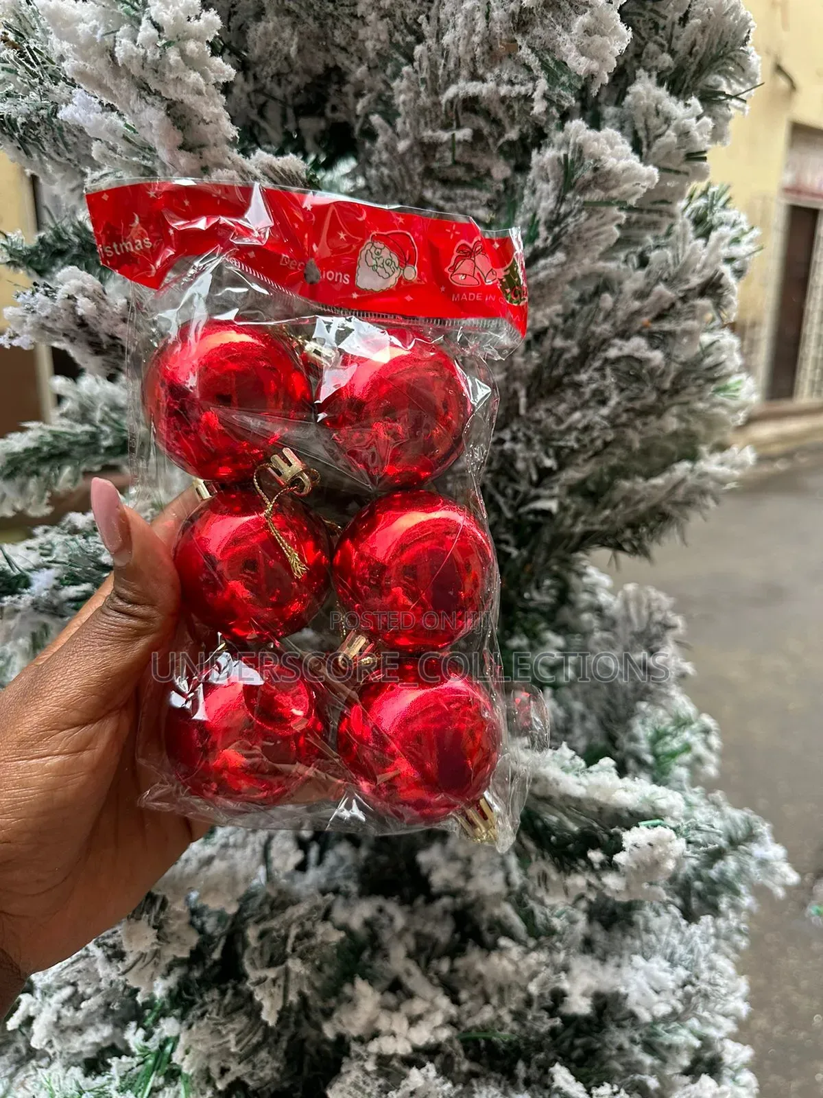 Red and Shiny 6pc Ball Set .