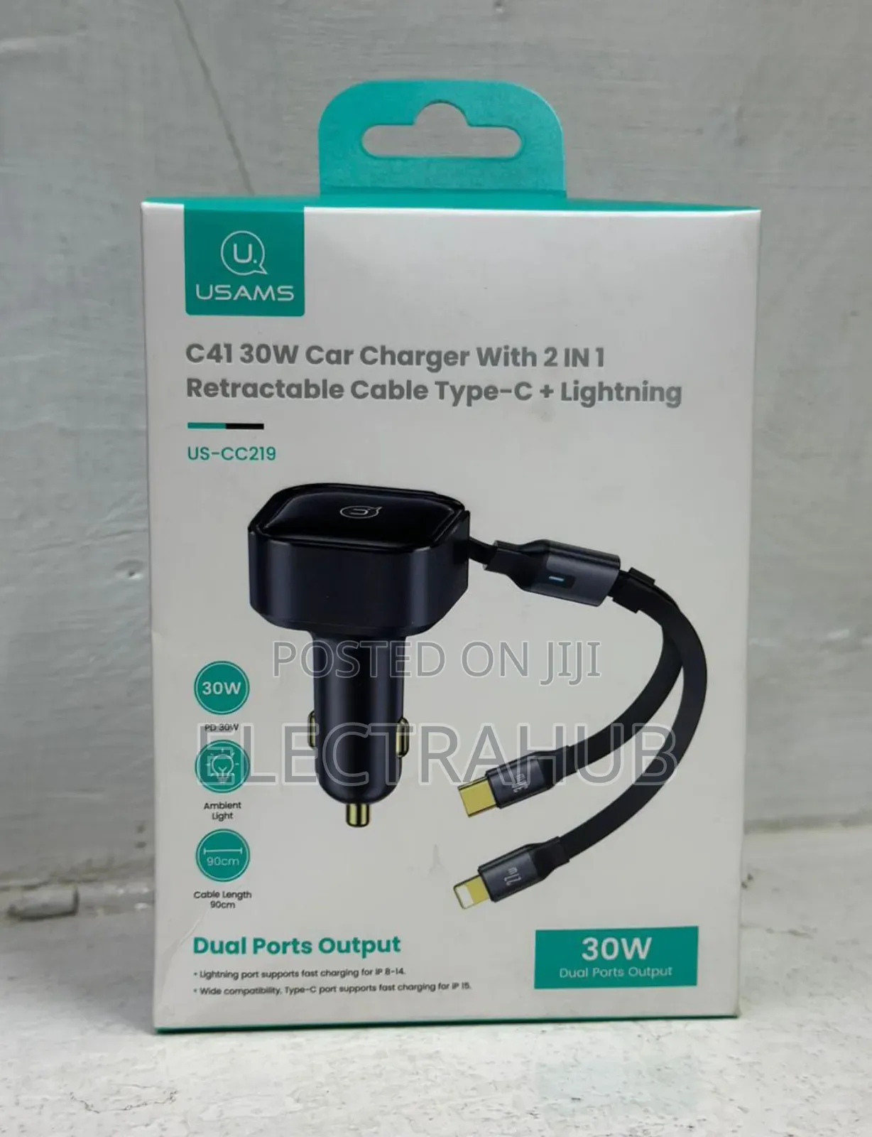 Usams 30w Car Charger Brand New Sealed