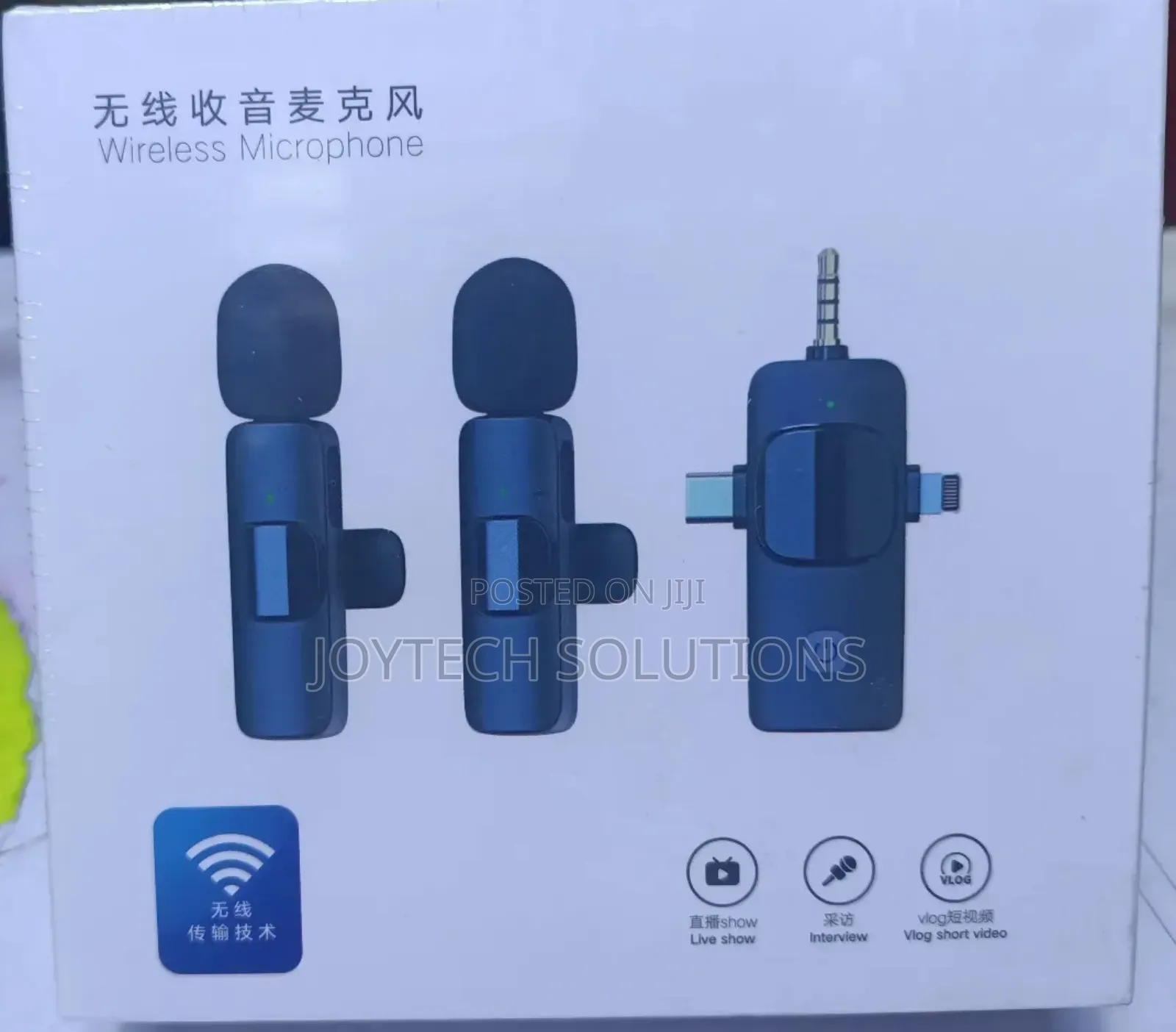 Quality Noise Reduction Wireless Microphone Clip-on 3in1