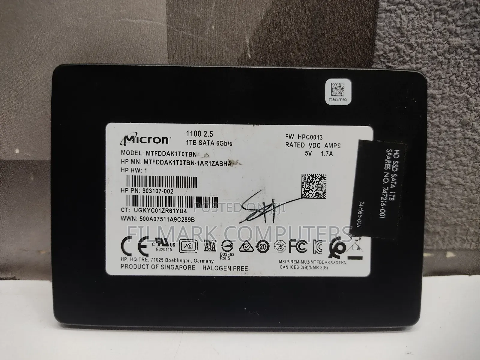 Micron 1100 2.5 1tb Sata Solid State Drive [Ssd]