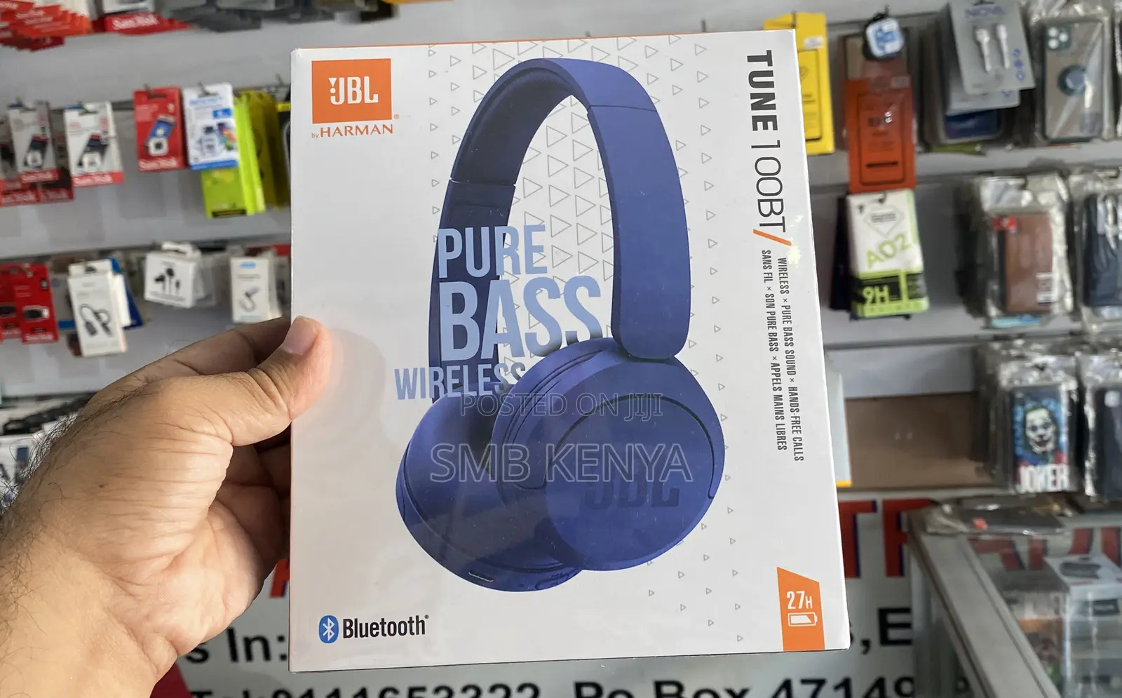 JBL Pure Bass Tune 100 Wireless Hewfphones