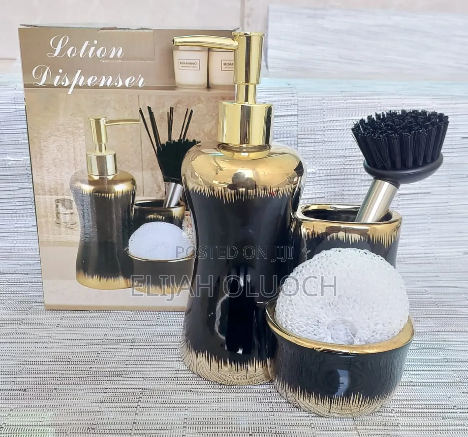 Combined 3 Level Ceramic Lotion / Soap Dispenser