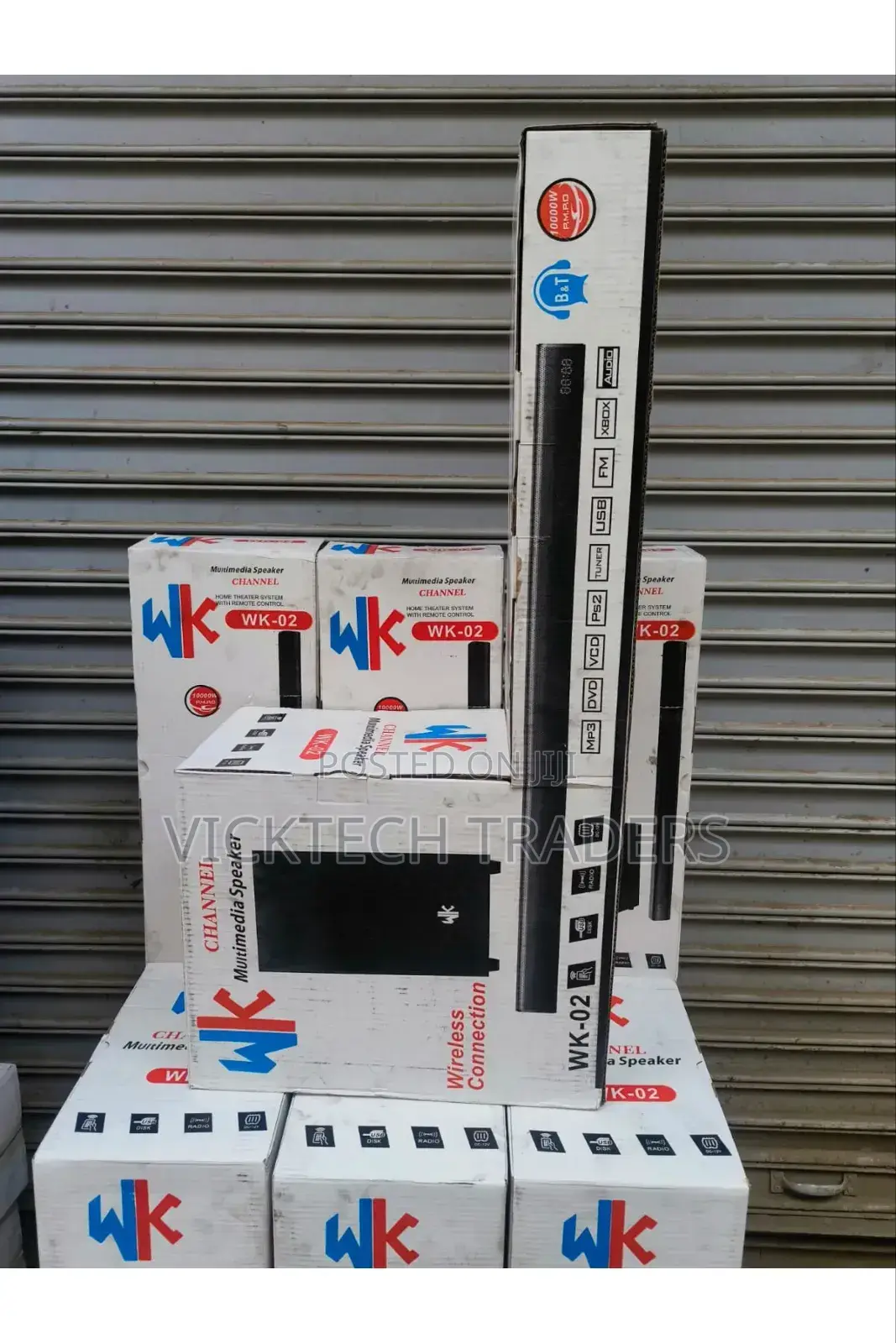 Wk -02 Soundbar Home Theater System With Remote Control