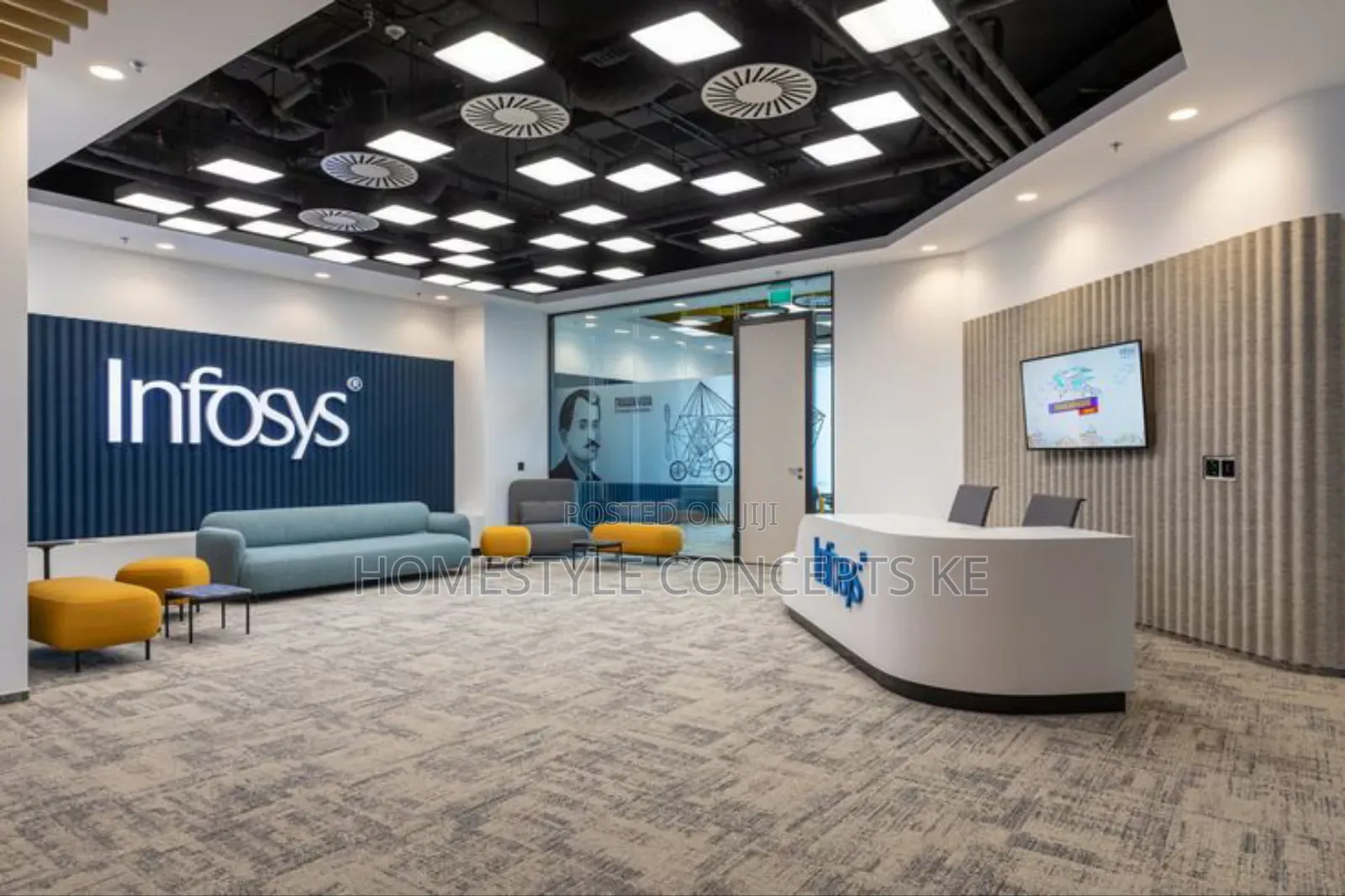 Corporate Office Interiors Design and Build Reception Etc