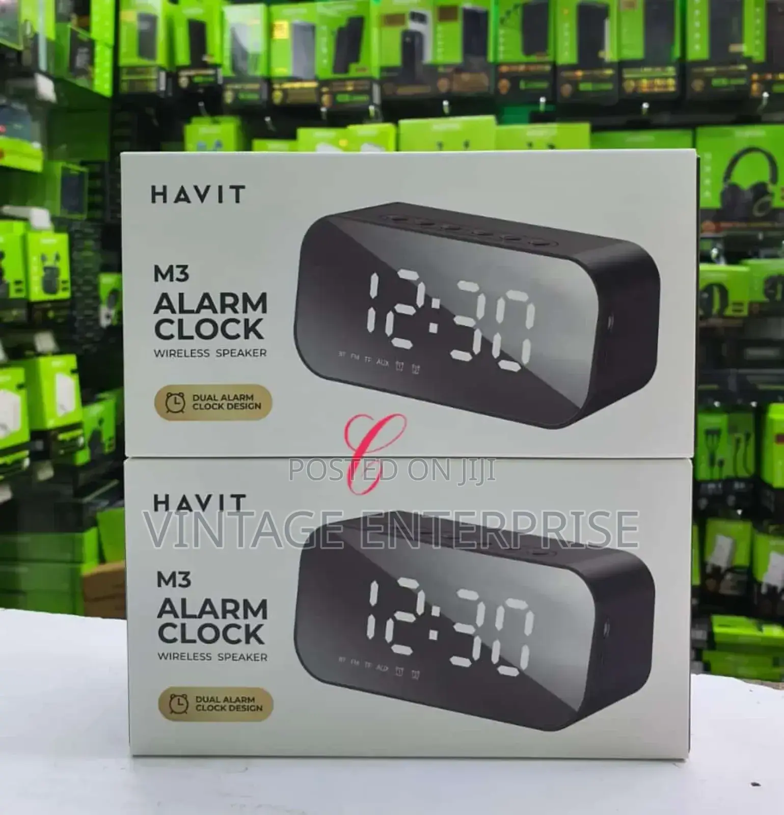 Havit M3 Alarm Clock Wireless Speaker
