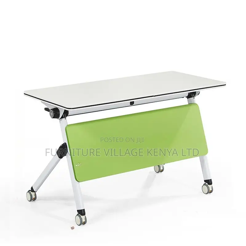 Office Table : White Study Table With Wheels