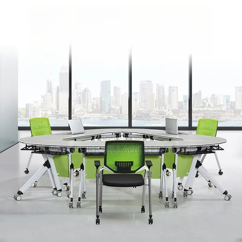 Office Table : White Study Table With Wheels