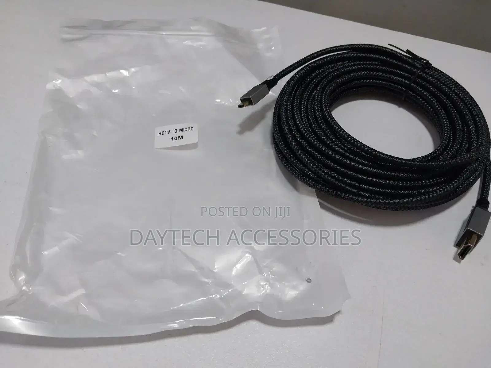 Braided Micro Hdmi to Hdmi Cable 10m Black