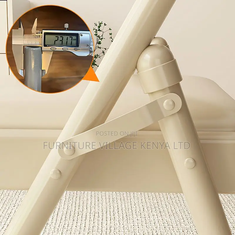 Office Chair: Foldable Leather Office Chair With Metal Base
