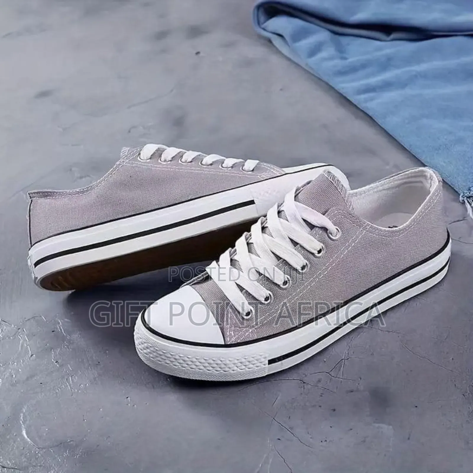 Grey Converse Rubbers Shoes