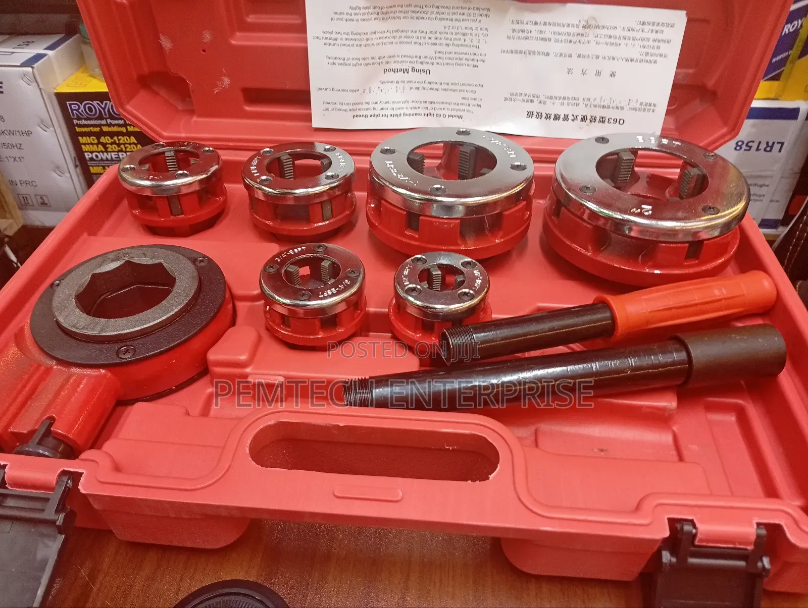 Ratchet Die Stock 1⁄2" to 2"