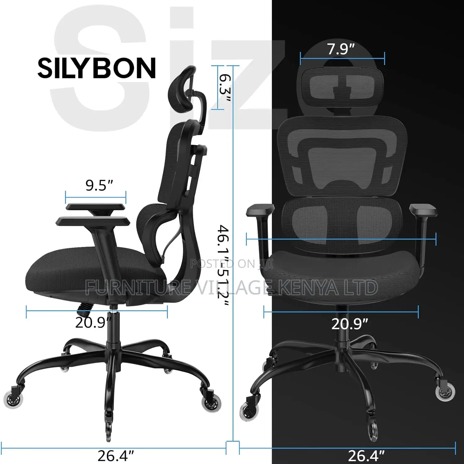 Office Chair: Orthopedic With Headrest Office Chair
