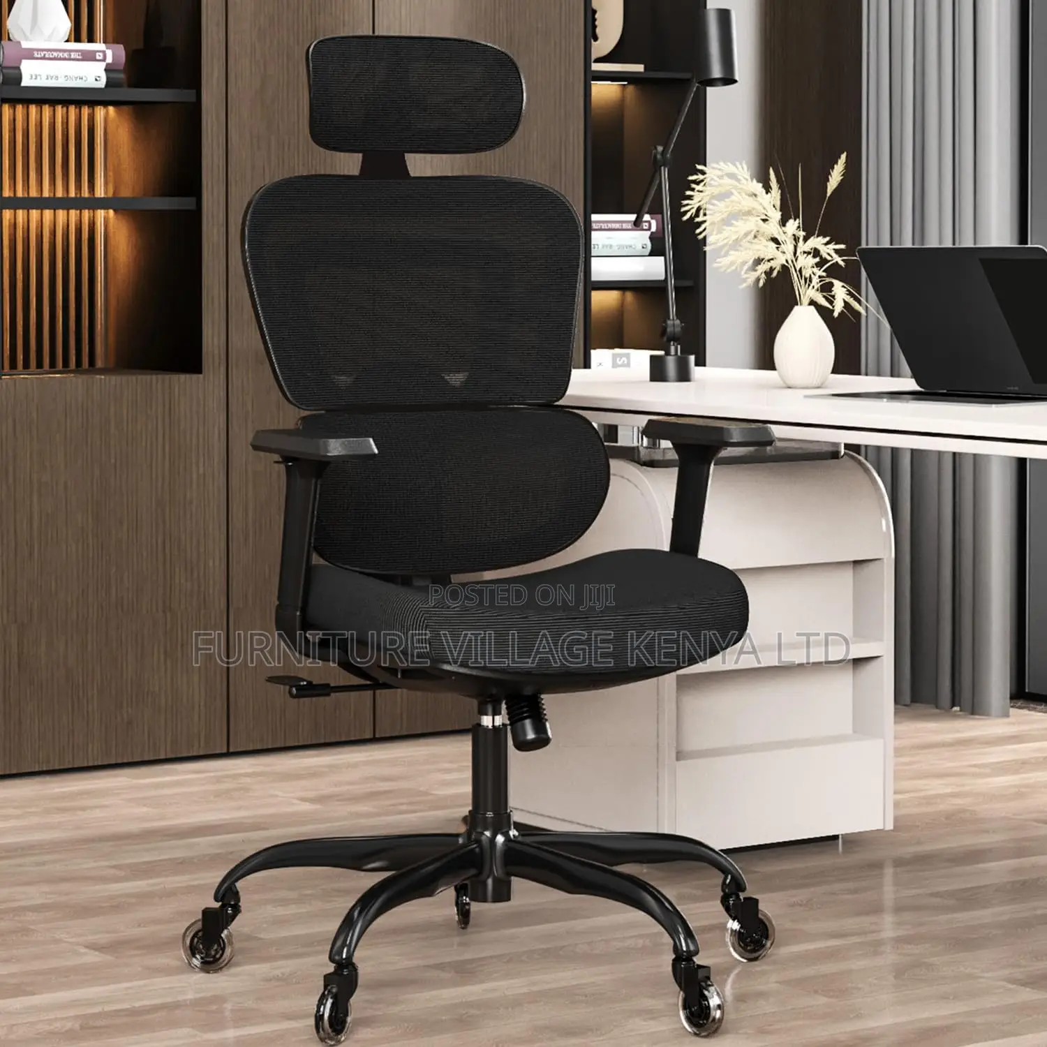 Office Chair: Orthopedic With Headrest Office Chair
