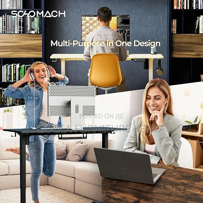 Office Tables:1400mm Electric Home Office Standing Desk
